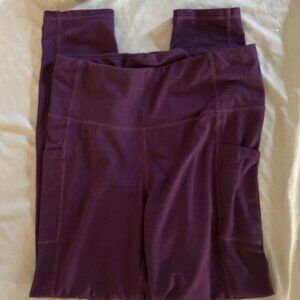 Zyia size large active wear purple  pants womens leggings athletic wear gear